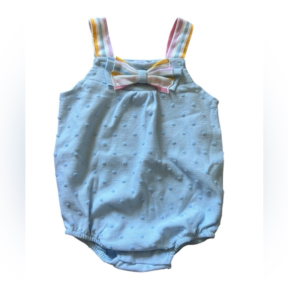 Emily and Oliver Other - Emily and Oliver Rainbow and Blue Bubble Romper | 0-3M